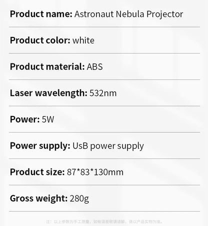 Cosmic Astronaut Galaxy Projector